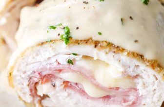 Oven Baked Rooster Cordon Bleu