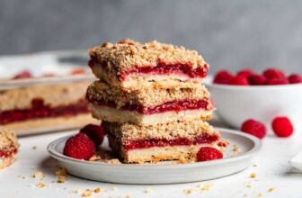 Raspberry Streusel Dessert Bars – The Keep A...
