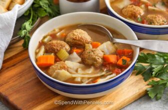 Cabbage Meatball Soup