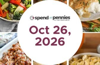 Weekly Meal Plan Oct 26, 2026